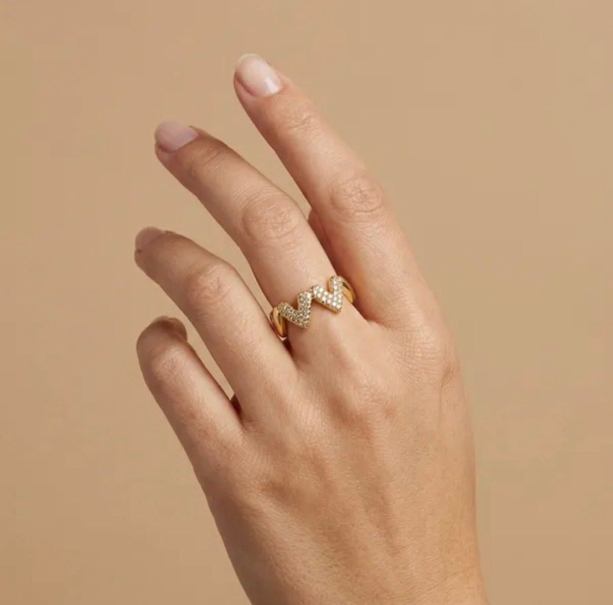Crystal Wave Ring 2
