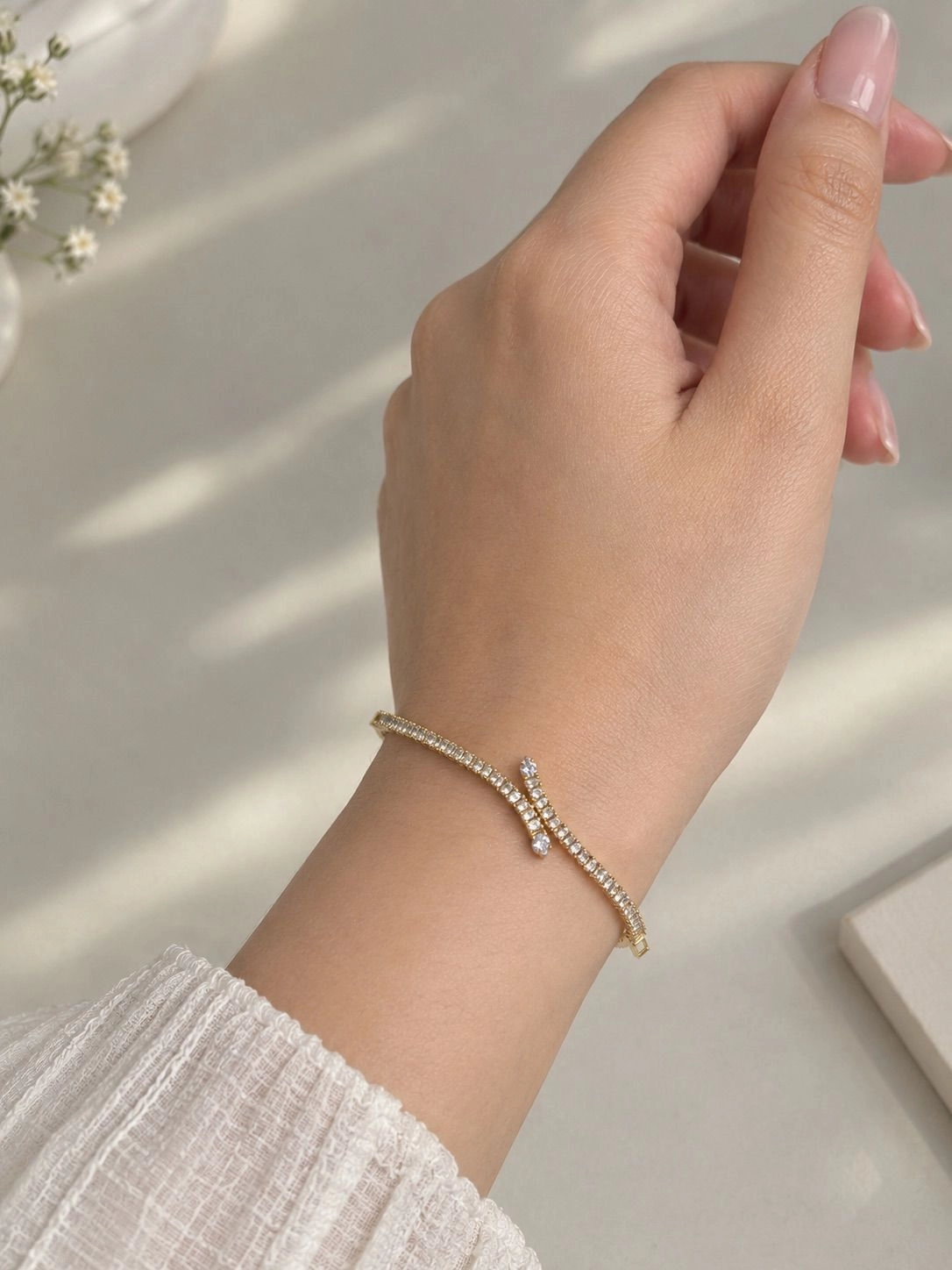 Elysian Crystal Cuff Bracelet 2