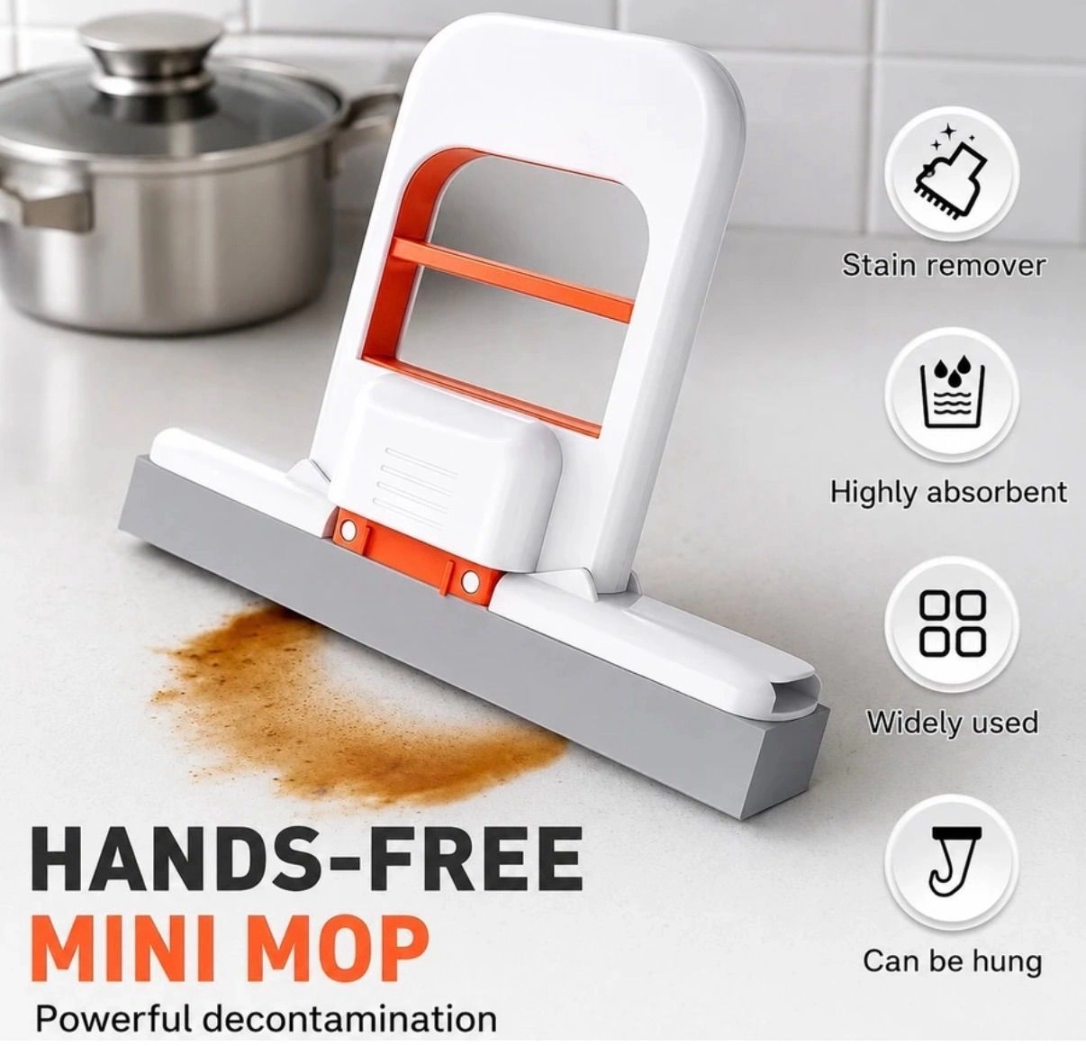 Portable Mini Mop for Kitchen Platform Cleaning 5