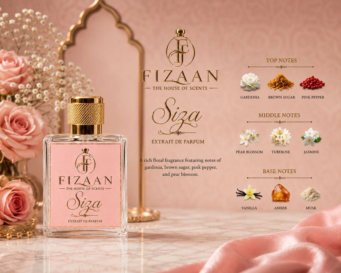 Siza Extrait de Parfum by Fizaan (The House of Scents) - Luxury Perfume 50 ML 2