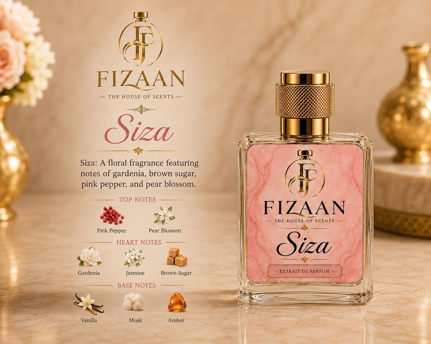 Siza Extrait de Parfum by Fizaan - Luxury Perfume 50 ML