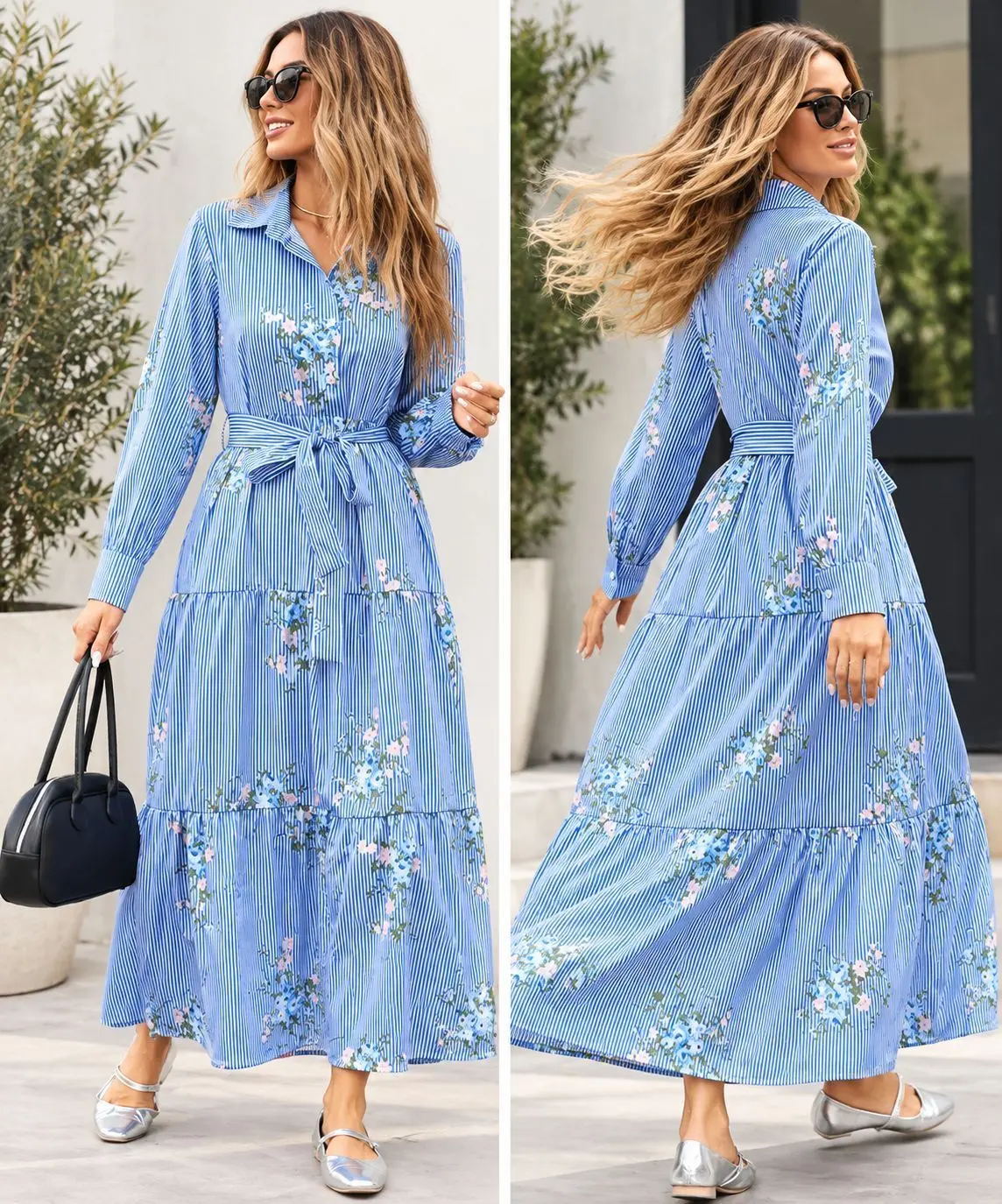 Trendy Latest Men Shirt & Partywear Women Dress Combo 3