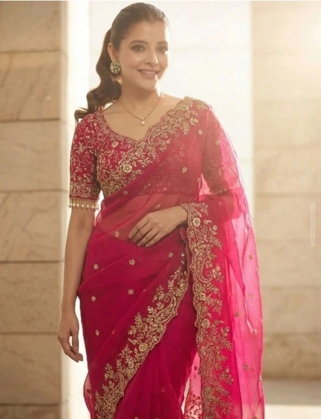 Red Saree 3
