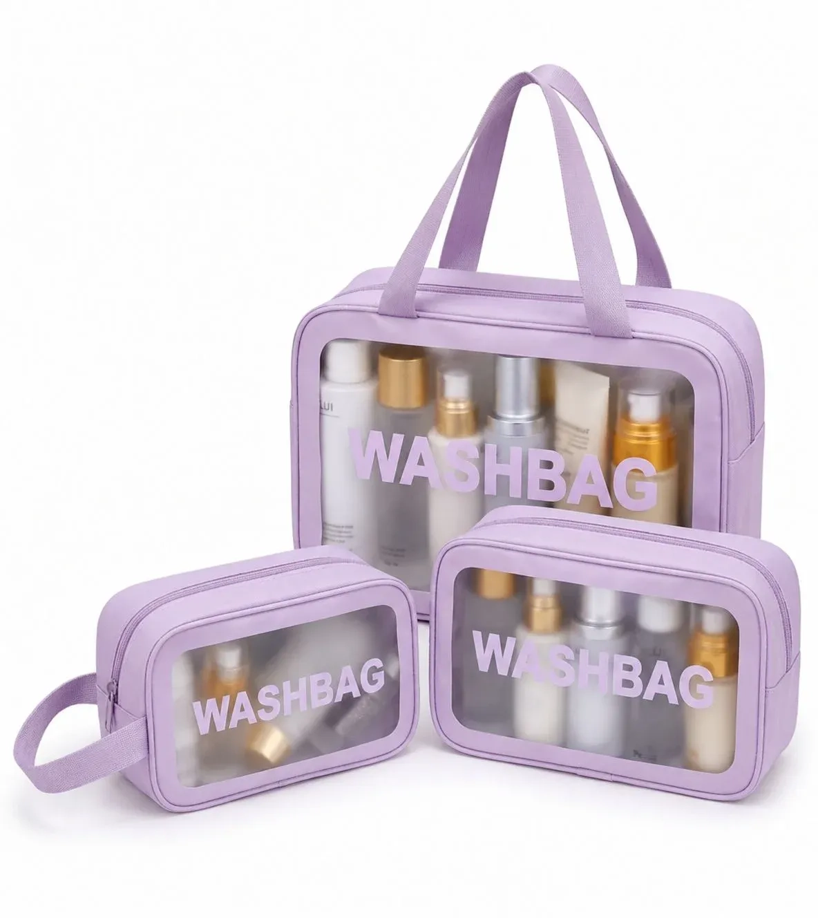 Travel Makeup & Cosmetic Bag Set 4