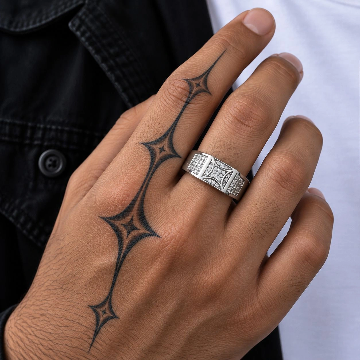 The Mark India Crystal Statement Ring 4