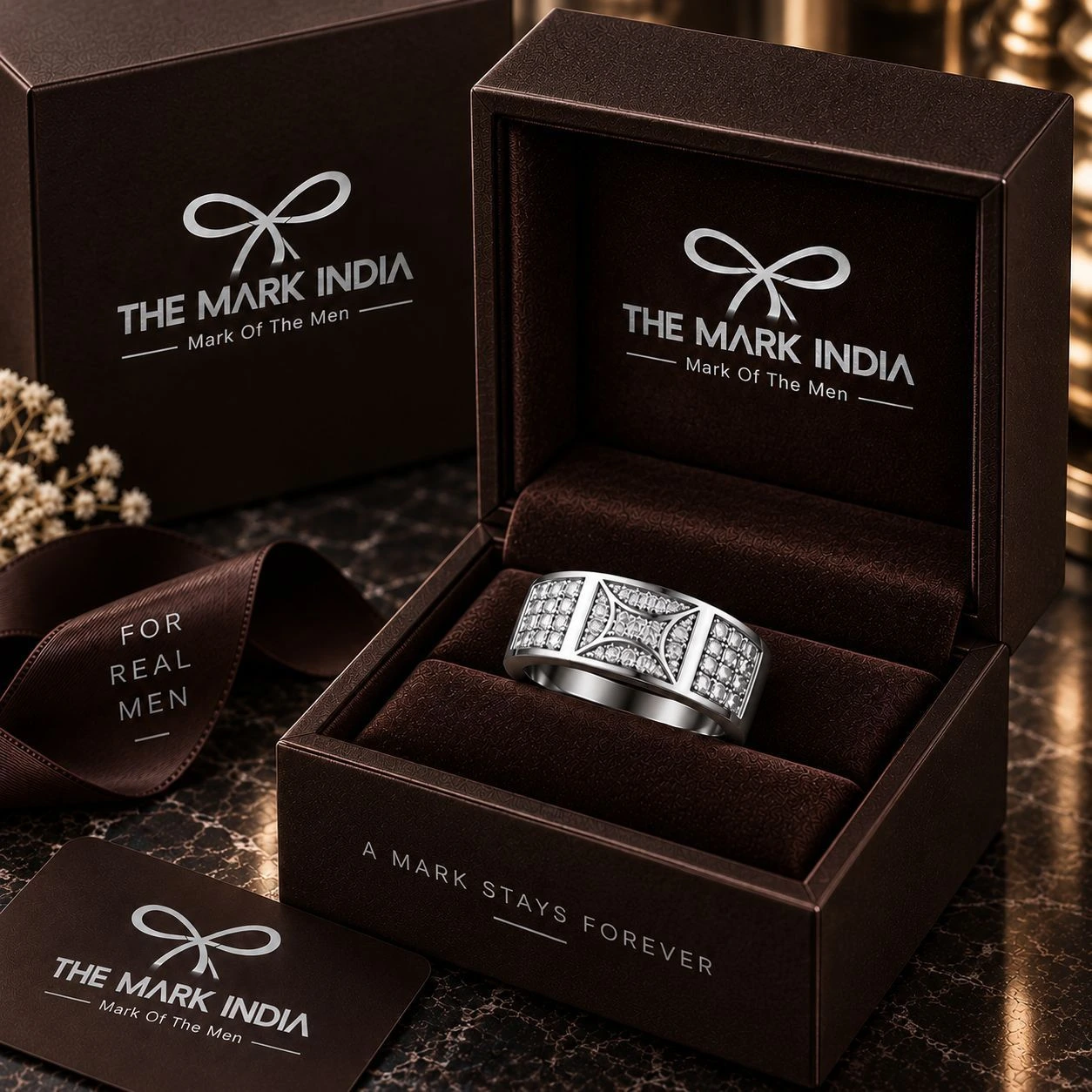 The Mark India Crystal Statement Ring 1