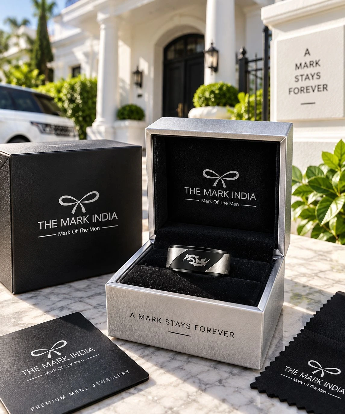 The Mark India- Black Mark Ring 4