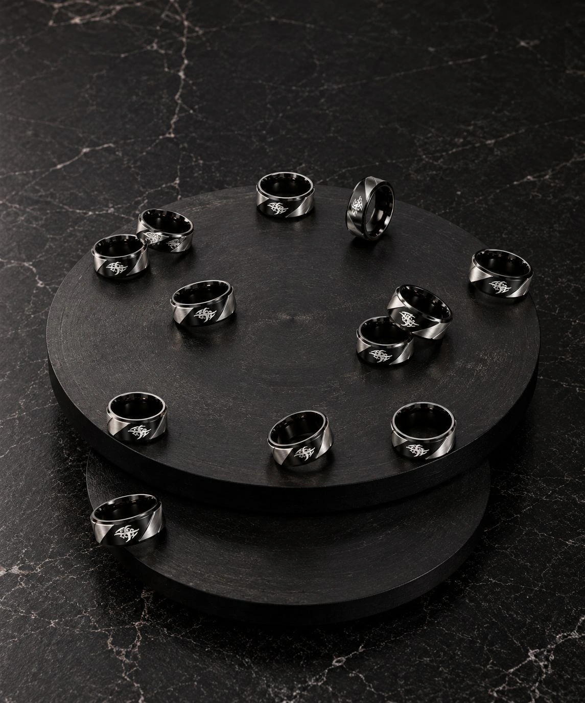The Mark India- Black Mark Ring 5