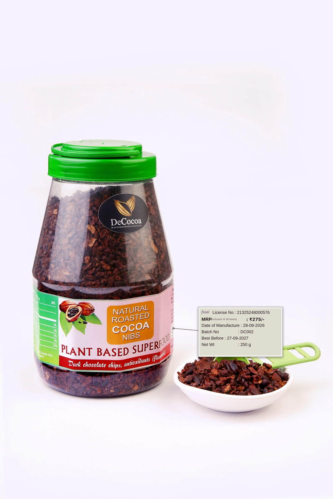Western Ghats Wayanad Single-Origin Roasted Cocoa Nibs
(250g) 1