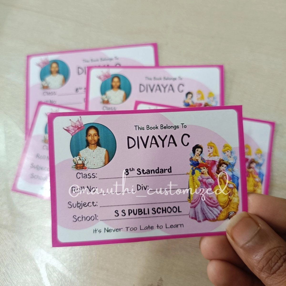 Customized Name stickers 1
