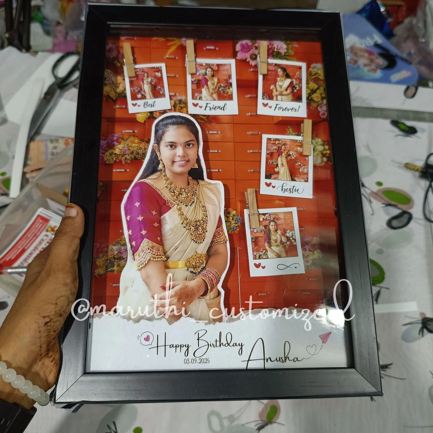 3D Box Cutout with polaroids 2