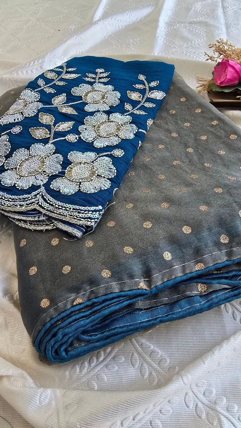 Handwork blouse saree