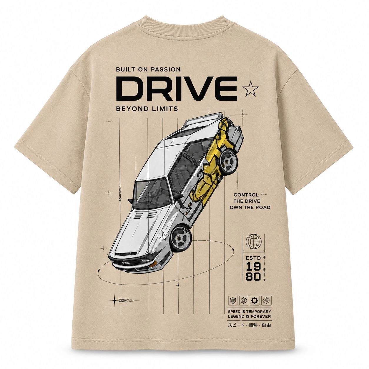 DRIVE Beyond Limits – Oversized Graphic T-Shirt 3