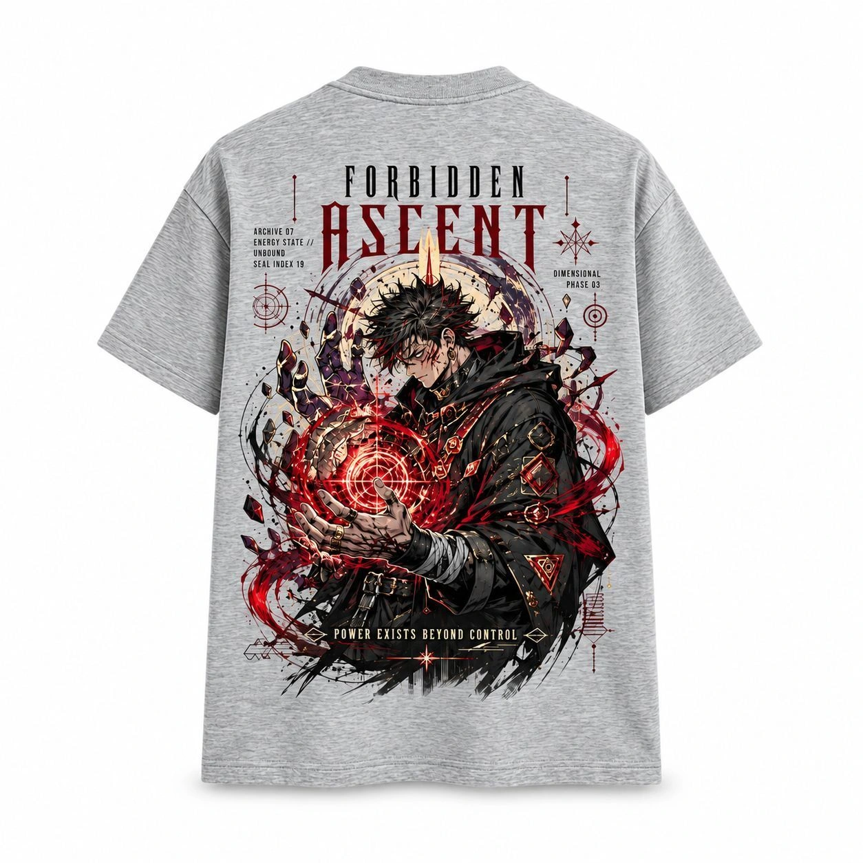 Forbidden Ascent – Arcane Power Oversized Graphic T-Shirt