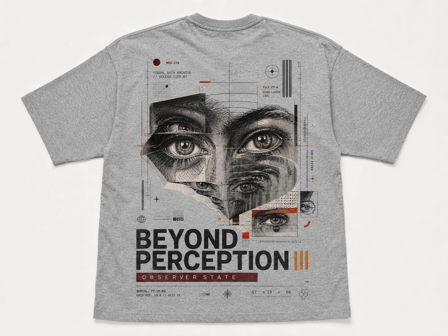 Beyond Perception – Observer State Oversized Graphic T-Shirt