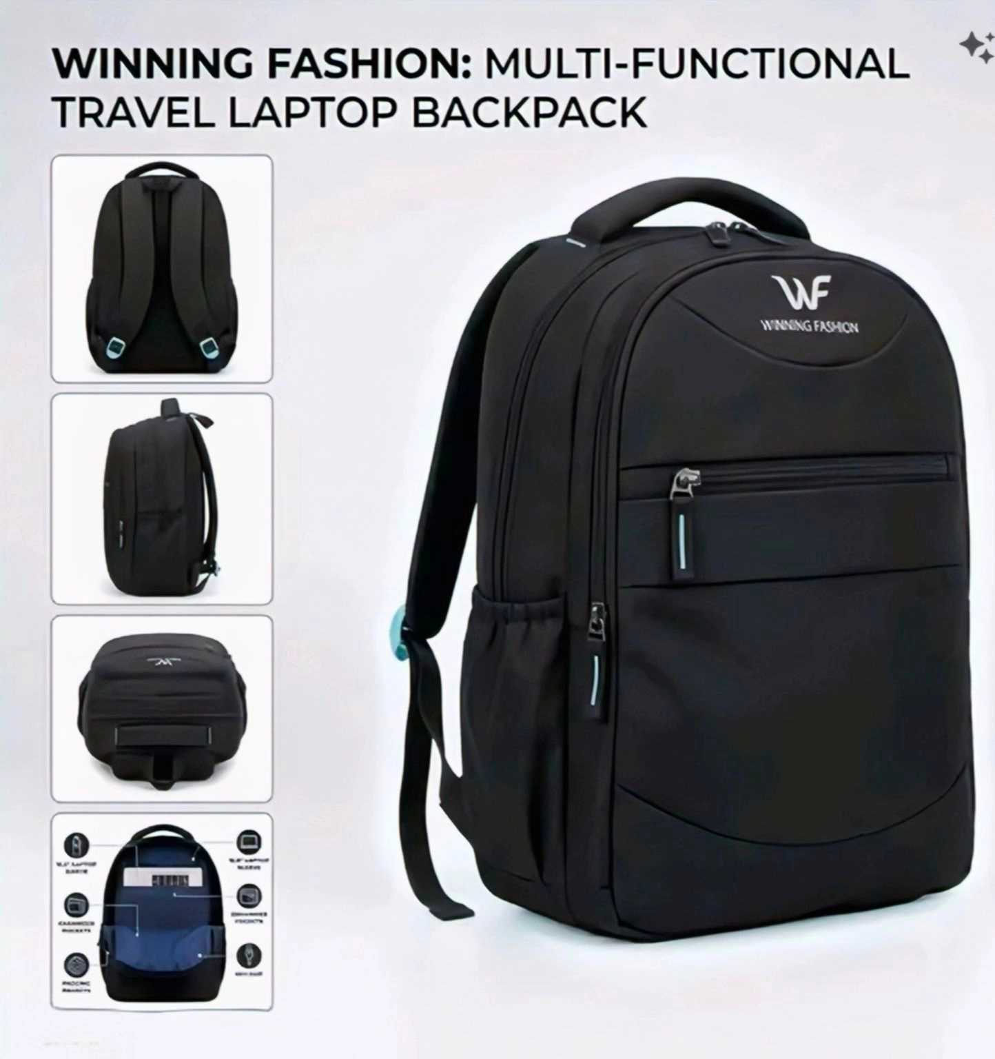 Winning Urban Pro 30L Water-Resistant Laptop Backpack 3