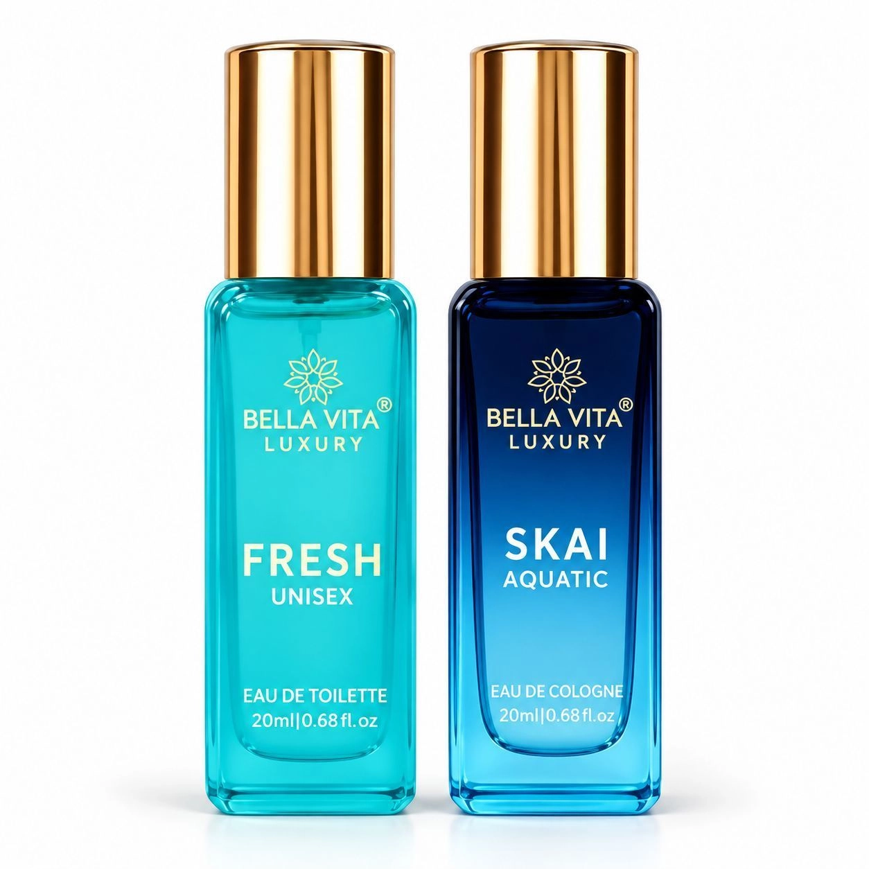 Bella Vita Luxury Unisex FRESH and SKAI Perfume Combo (40ml - 2 x 20ml)
Elevate