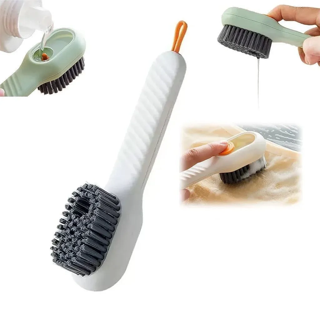2 PCS Multifunctional Liquid Shoe Cleaning Brush with Soap Dispenser 6