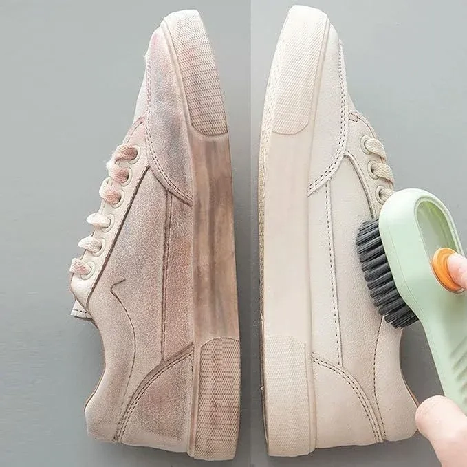 2 PCS Multifunctional Liquid Shoe Cleaning Brush with Soap Dispenser 9