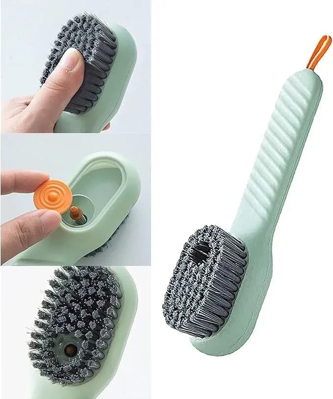 2 PCS Multifunctional Liquid Shoe Cleaning Brush with Soap Dispenser 10