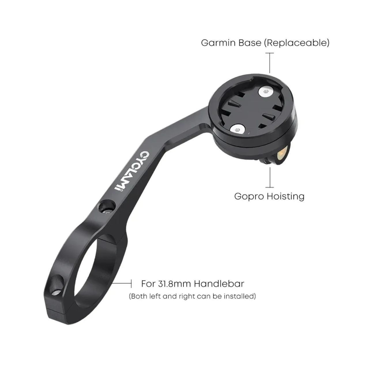 Cyclami S5 Aluminium alloy bicycle computer extension mount with gopro holder 2