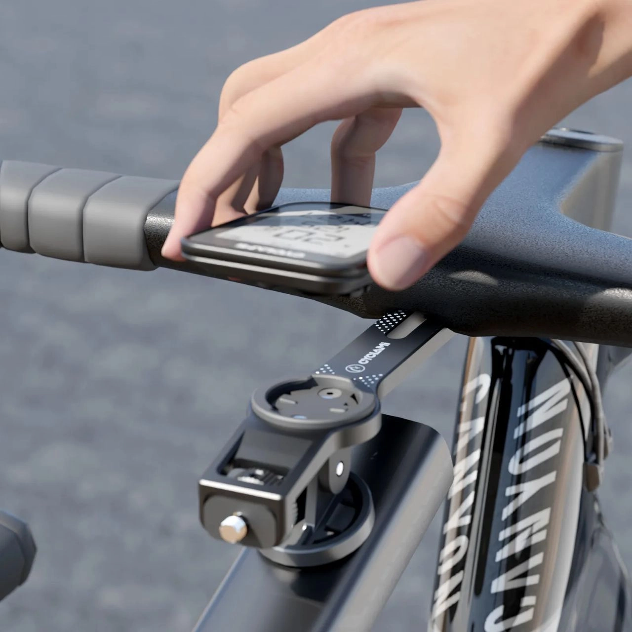 Cyclami S18 Aluminium alloy bicycle computer extension mount for insa360 with gopro holder 3