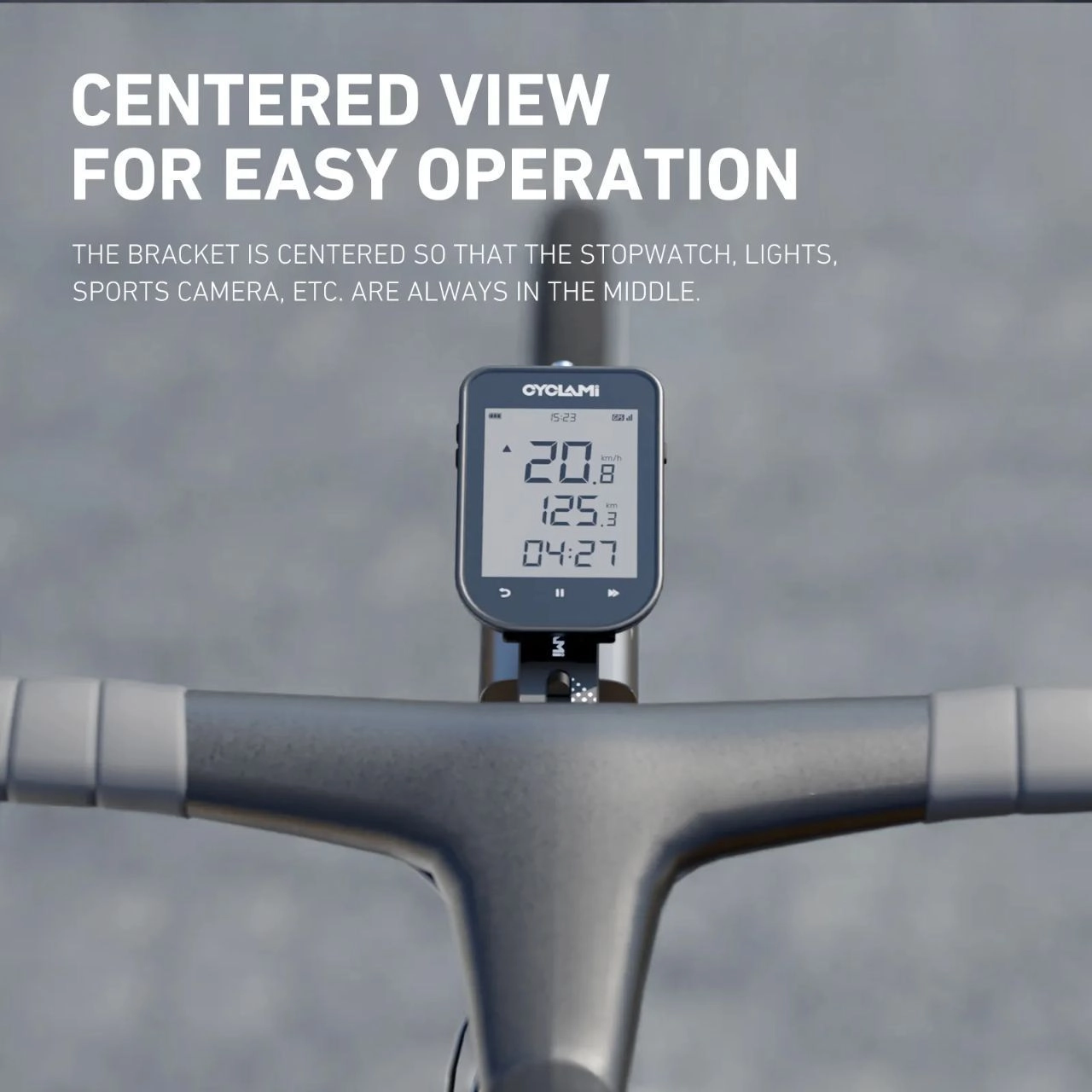 Cyclami S18 Aluminium alloy bicycle computer extension mount for insa360 with gopro holder 6