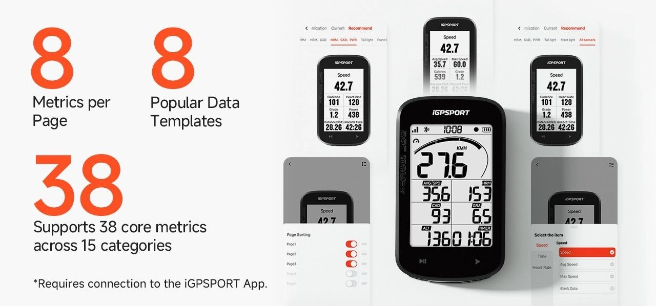 Igpsport 100max cycling computer 4