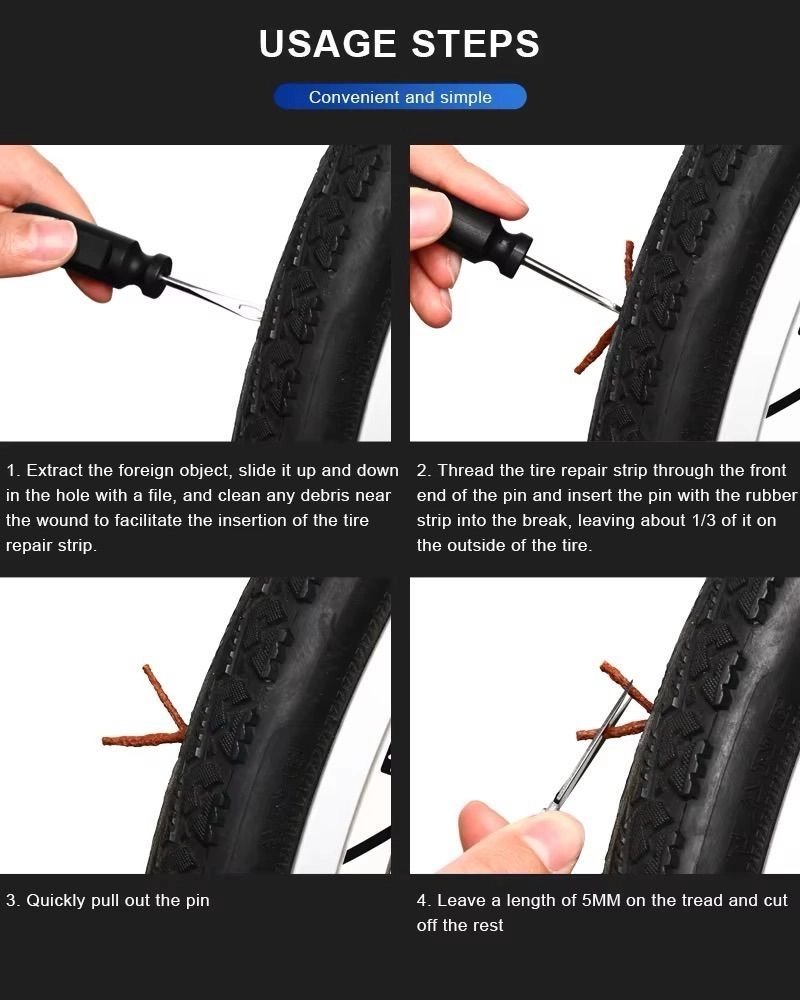 Riderace tubeless tire repire kit 5