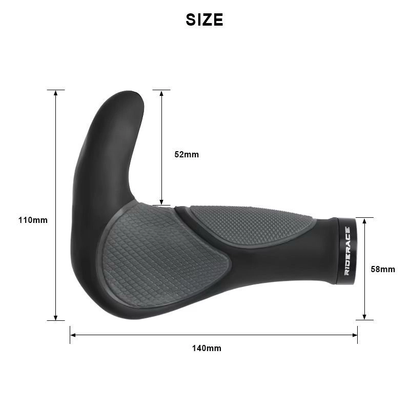 Riderace rubber MTB/Hubrid bike grips 6