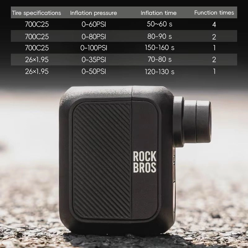 Rockbros mini portable electric air pump 7