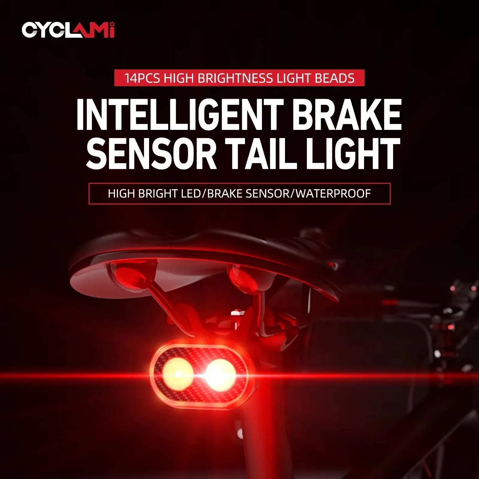 Cyclami CY200 smart sensor tail light 6