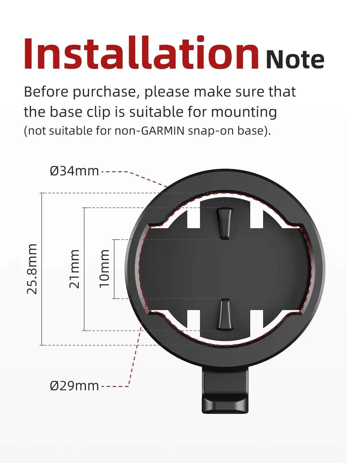 Adjustable garmin cycle mount 3