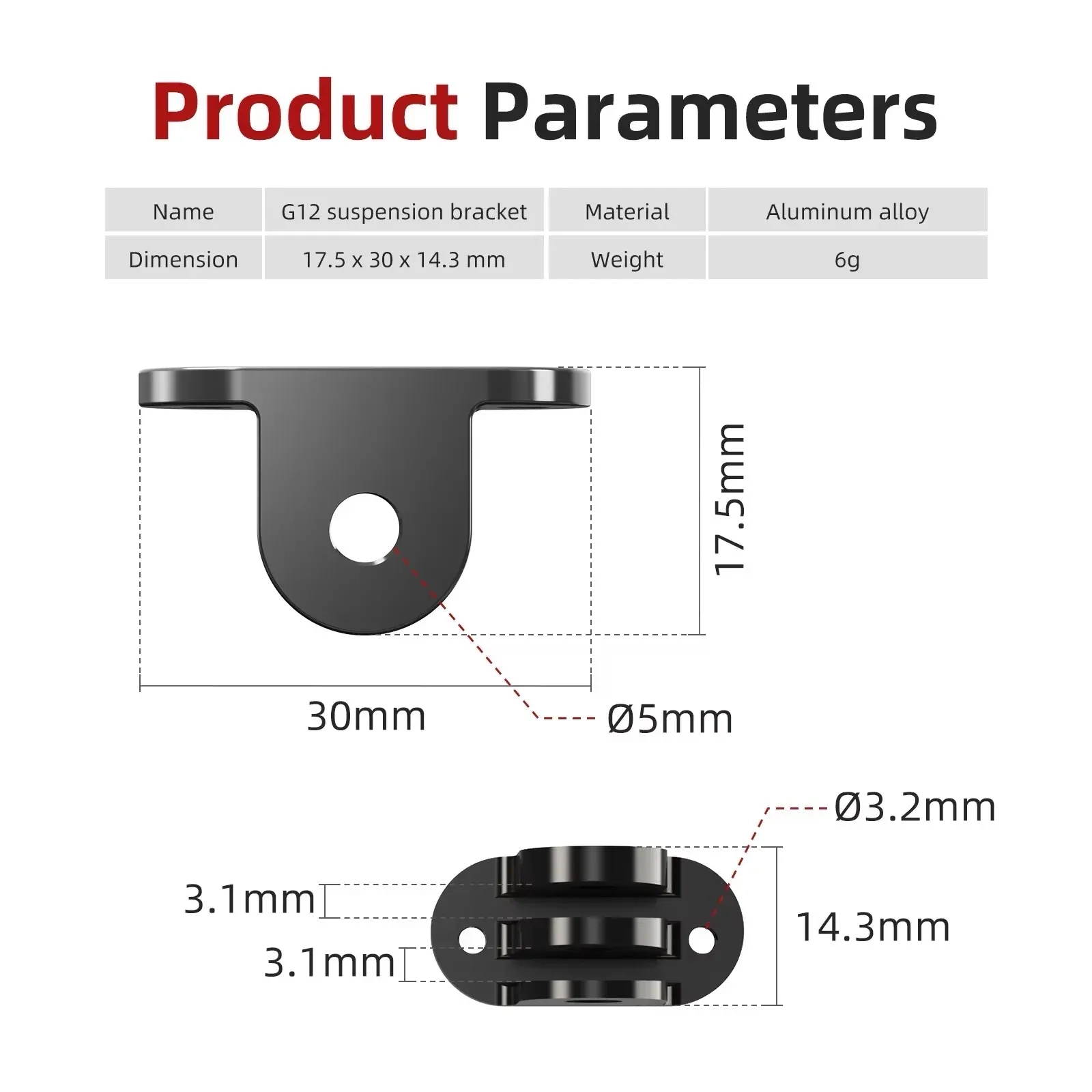 Gopro suspension base mount 6