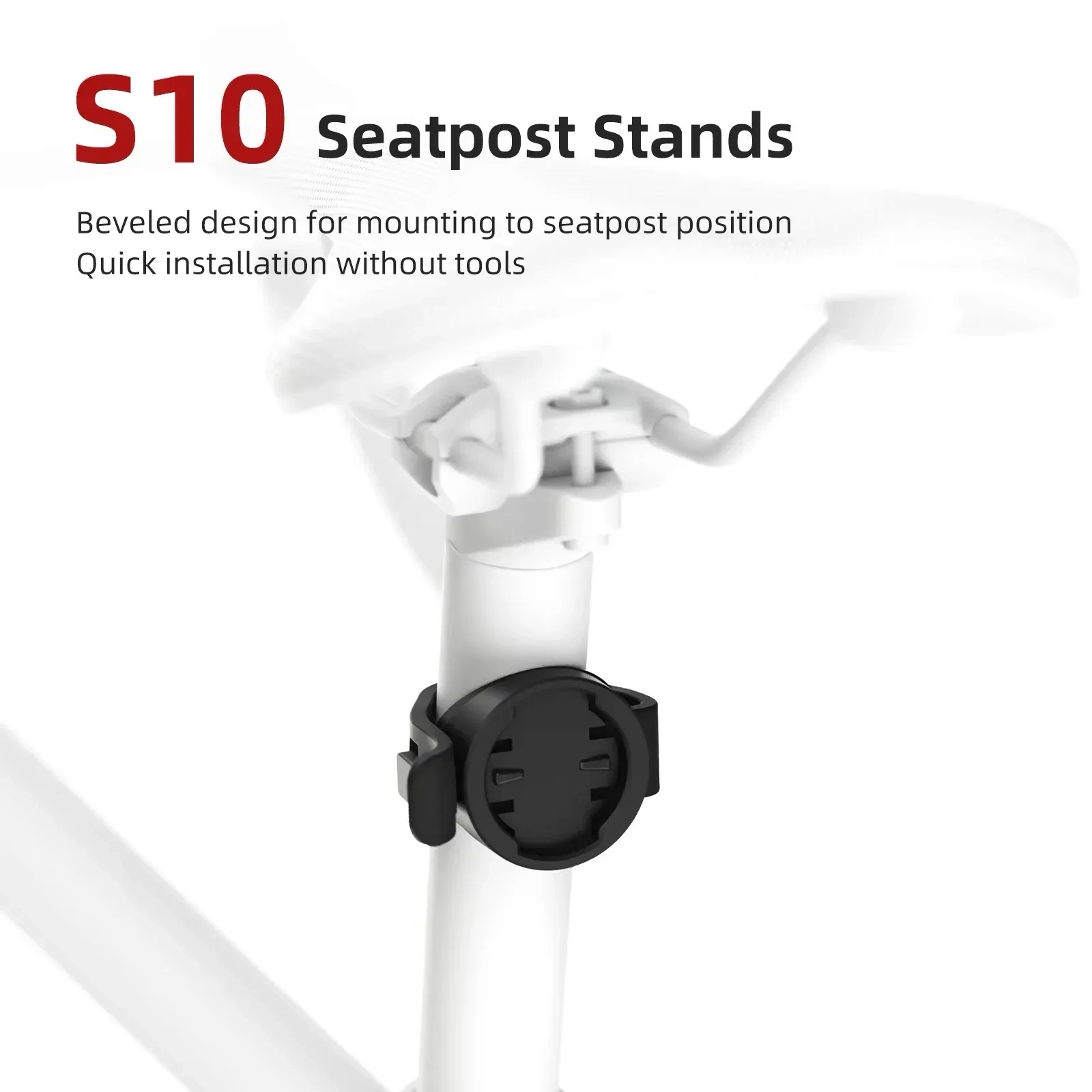 Ant-slip tail light mount featured for garmin 3