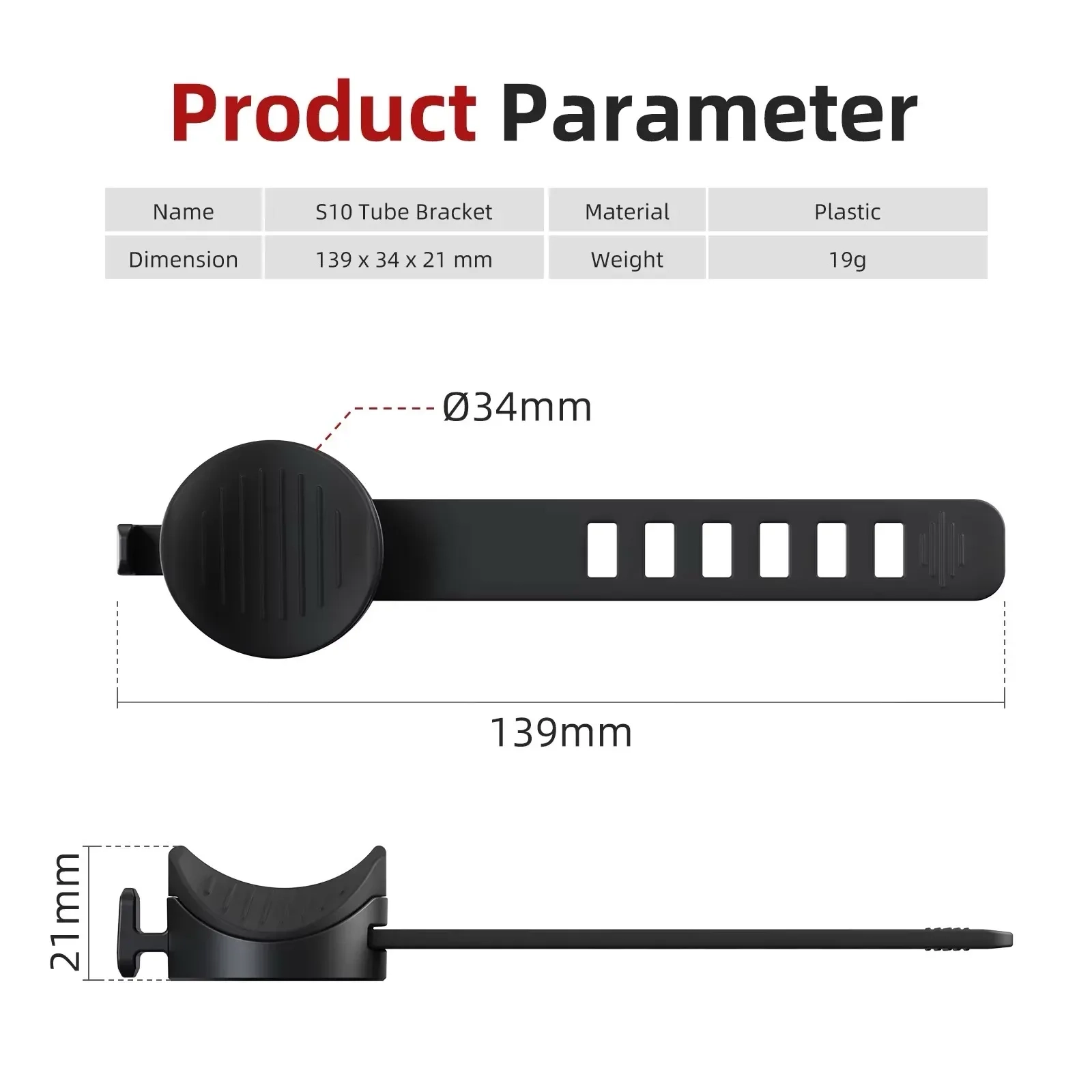 Ant-slip tail light mount featured for garmin 6