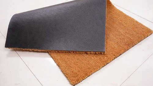 Natural Coir Door Mat - Plain Blank Anti Slip Light Brown colour 3