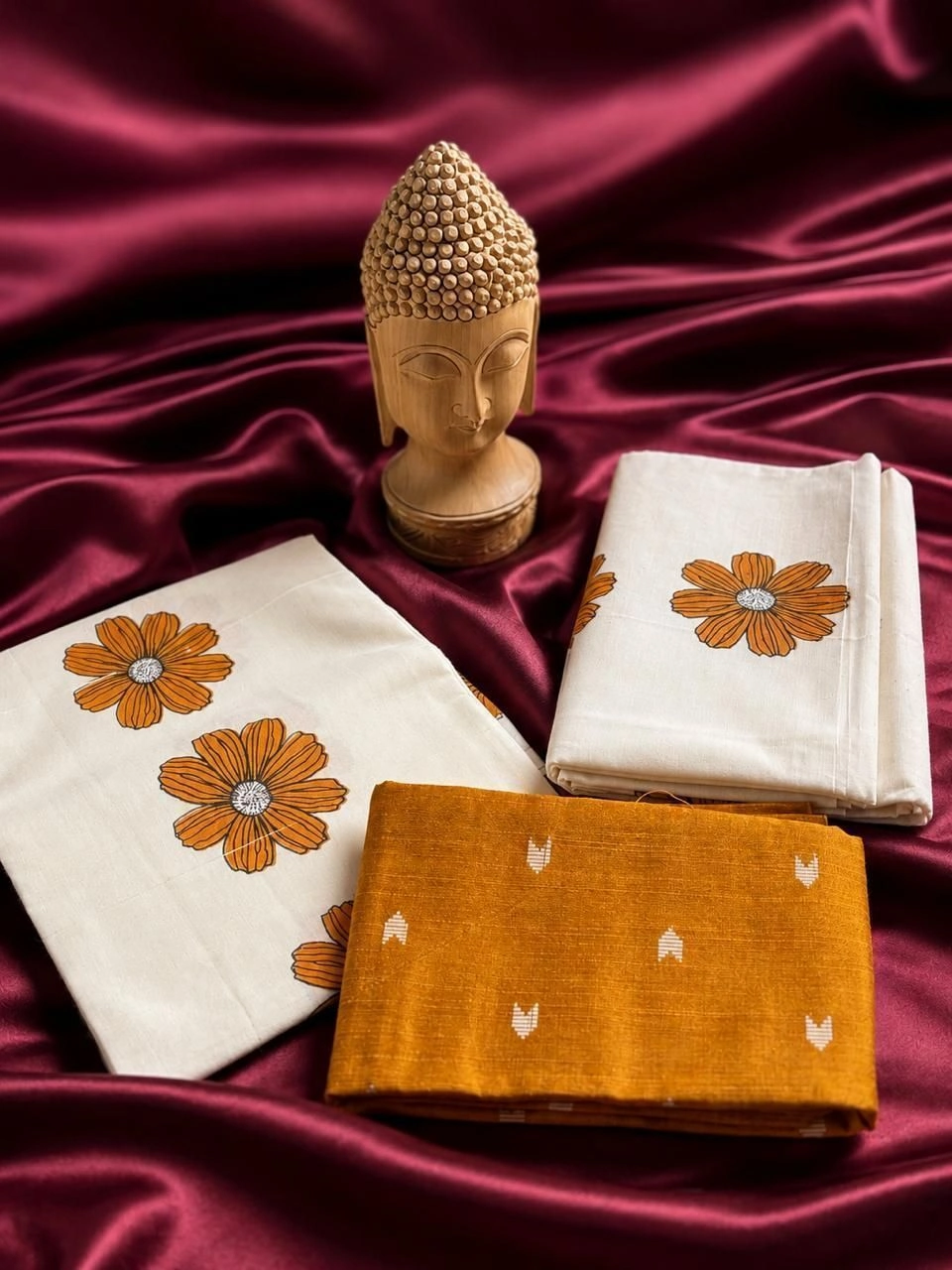 Floral Set Mundu
