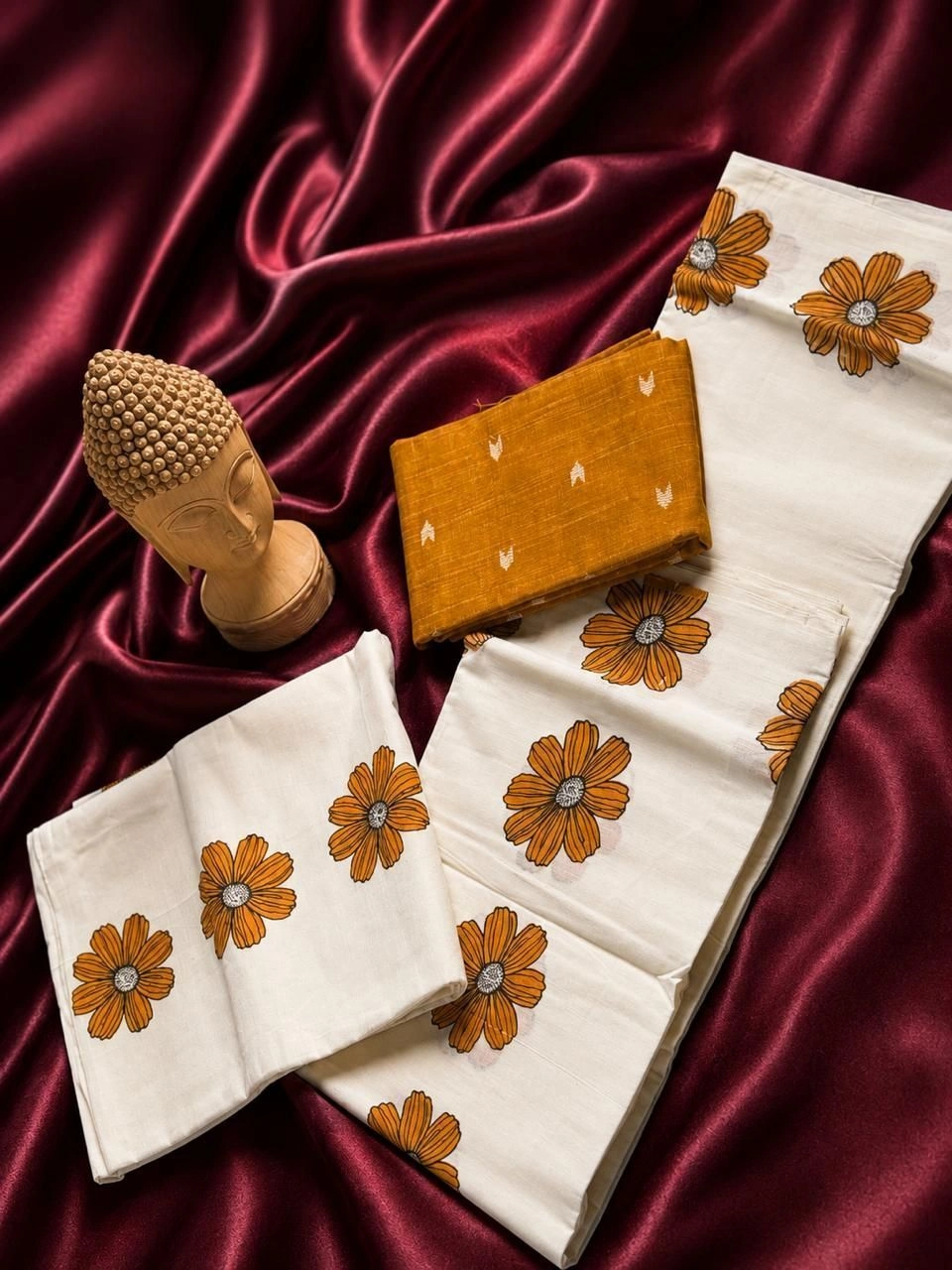 Floral Set Mundu