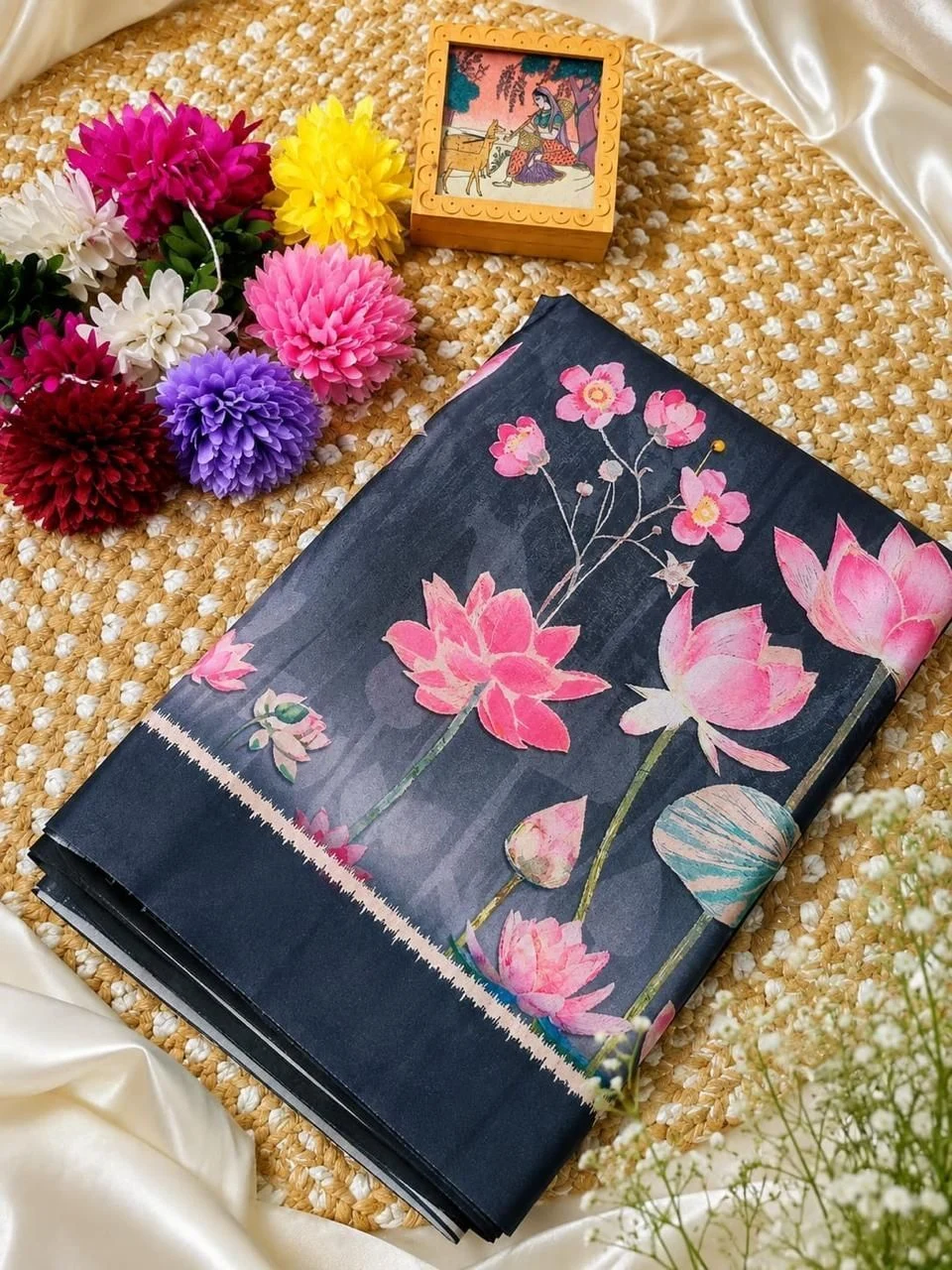 Digital Printed Cotton Saree