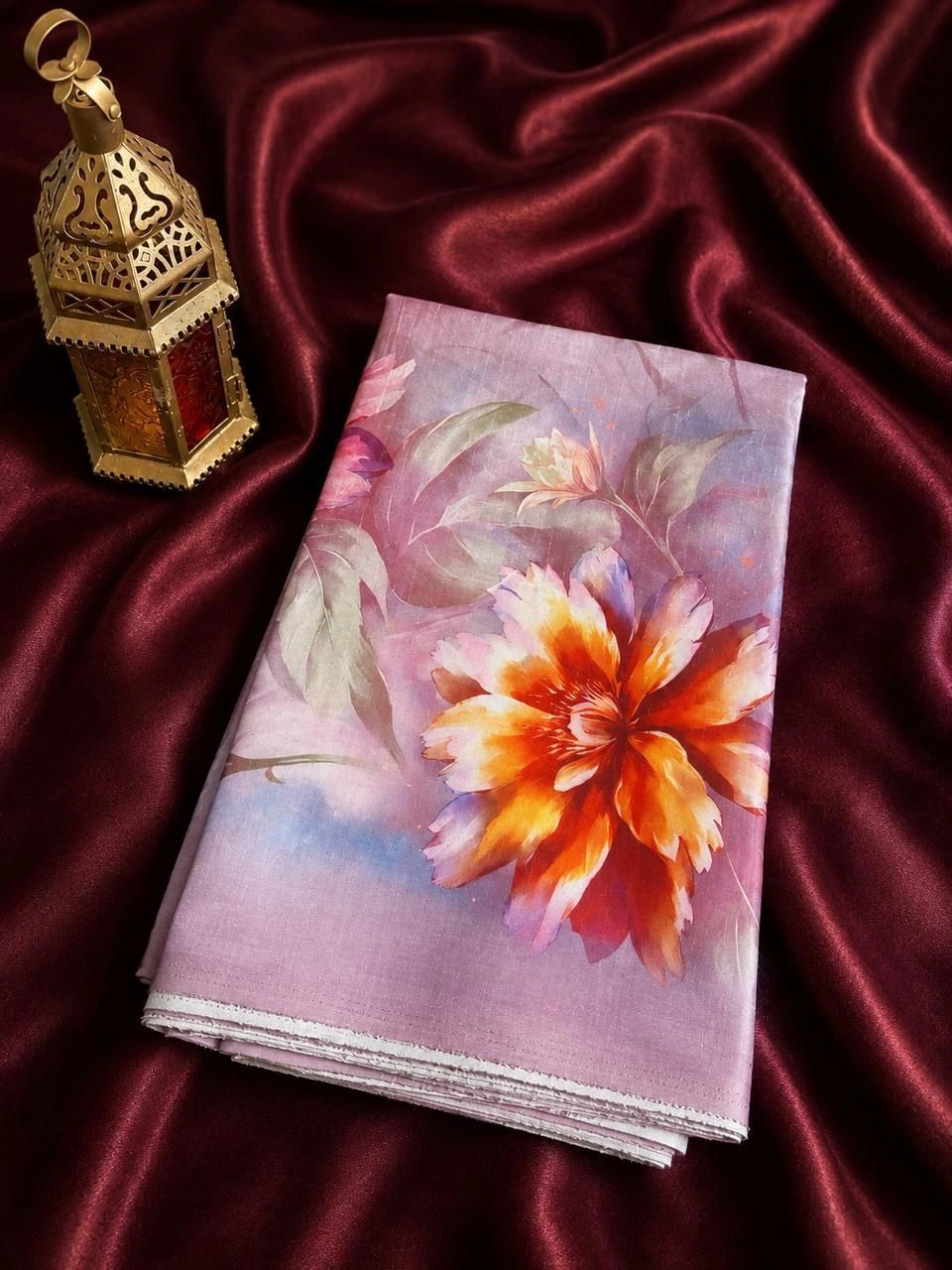 Digital Printed Cotton Saree 2
