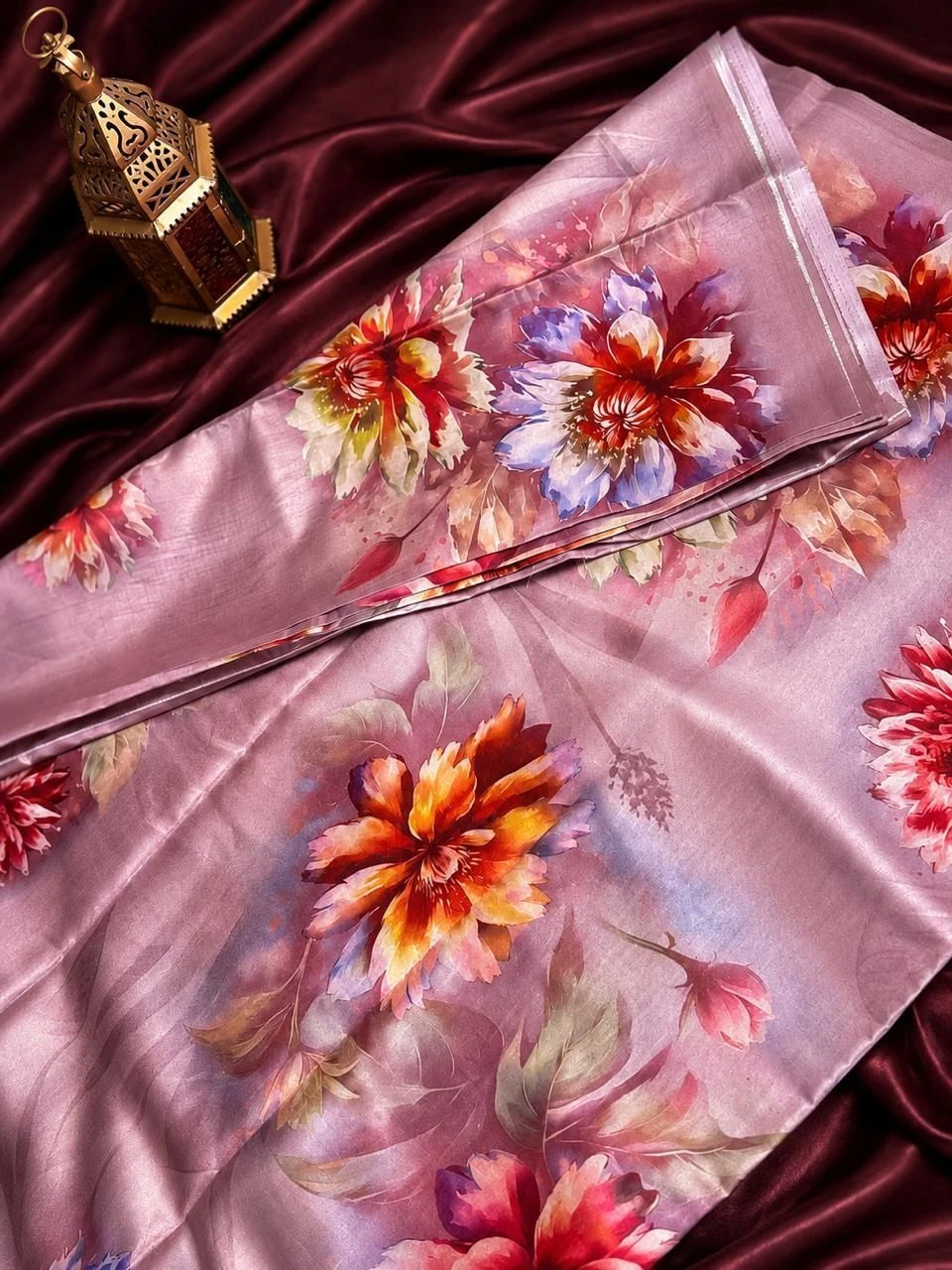 Digital Printed Cotton Saree 3