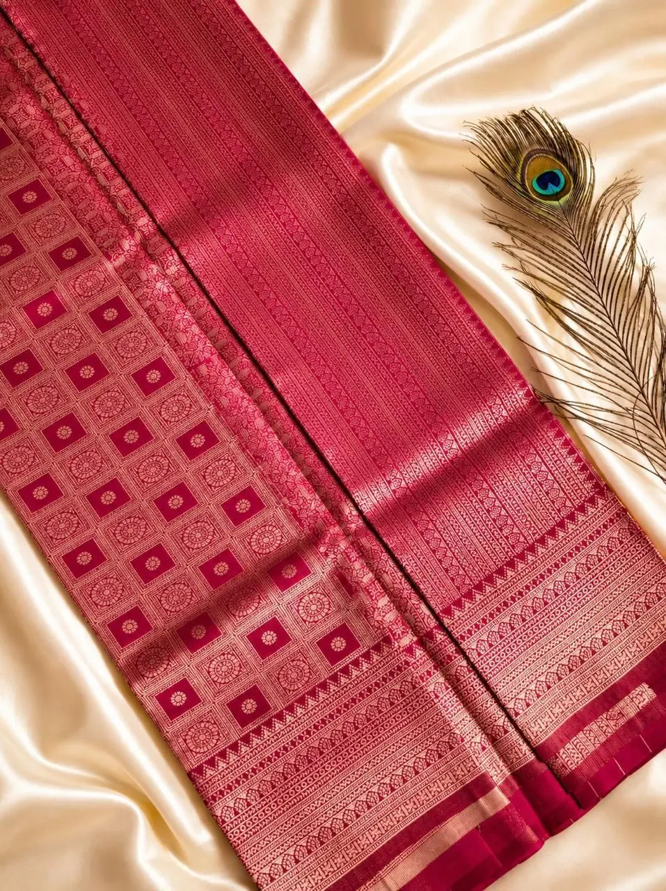 Semi Kanchi Silk Saree