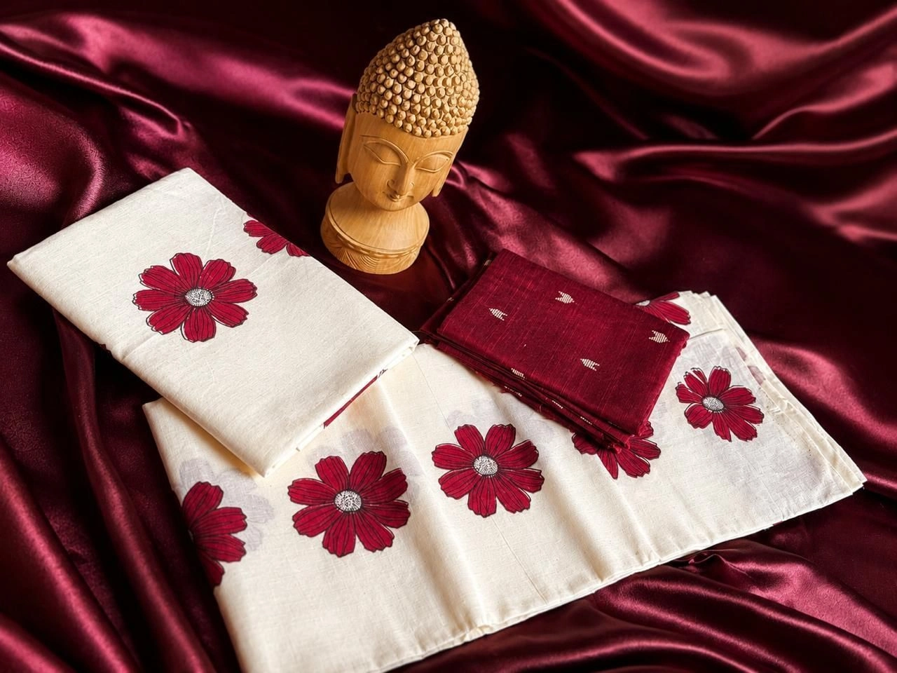 Floral Set Mundu 1