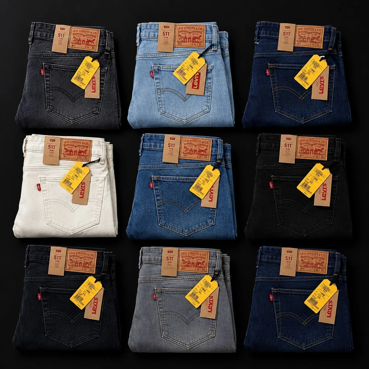 LEVI'S DENIM JEANS 511 WITH BRAND BILL AJ7819GAFH 1