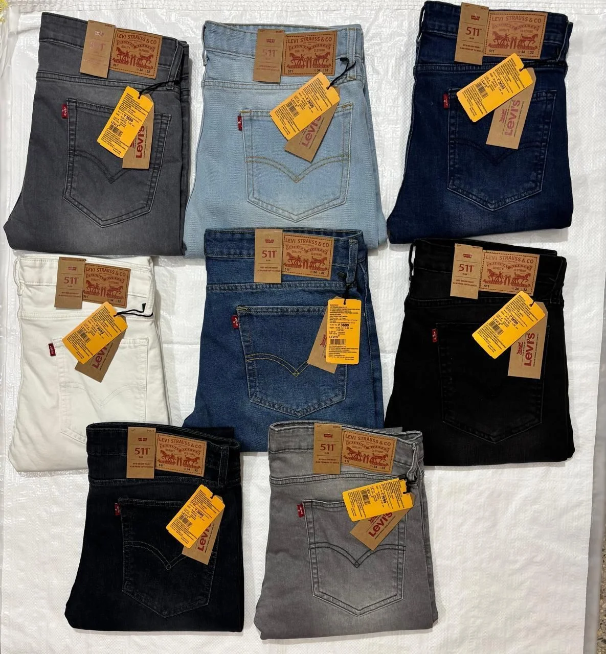 LEVI'S DENIM JEANS 511 WITH BRAND BILL AJ7819GAFH 2