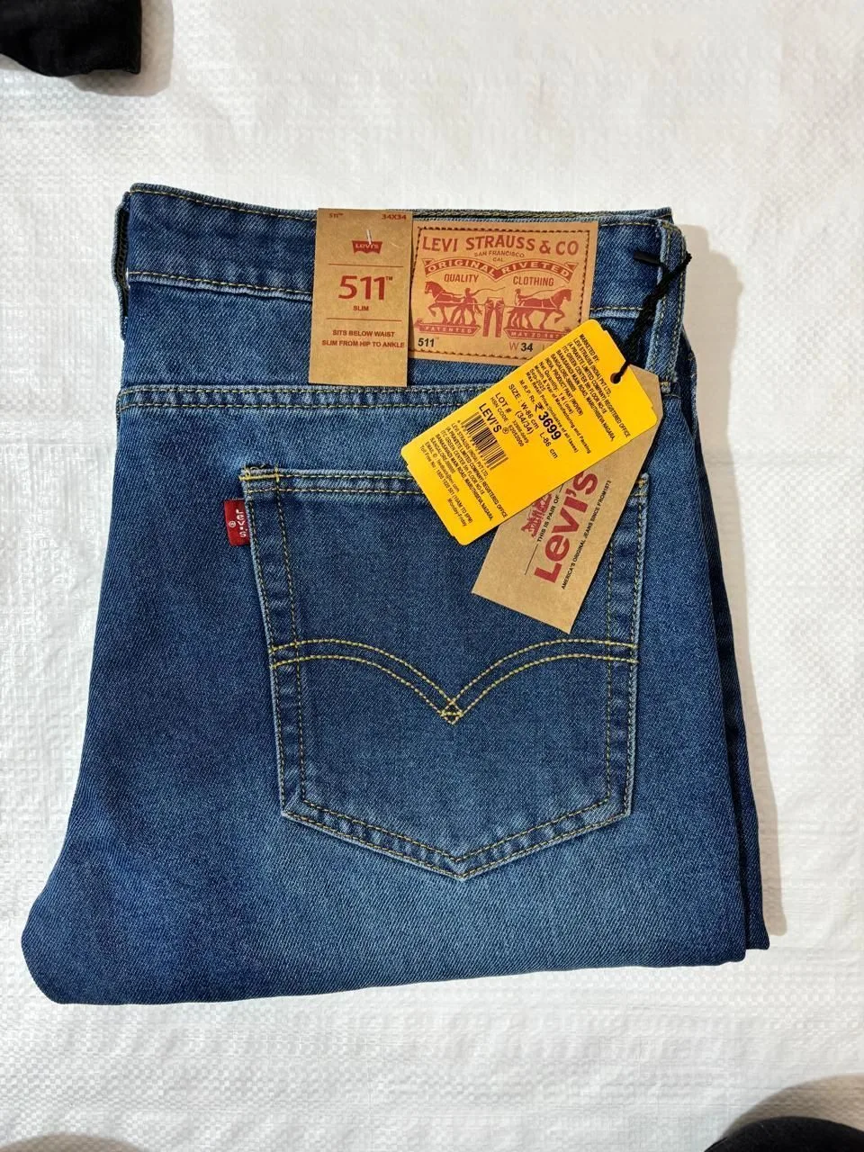 LEVI'S DENIM JEANS 511 WITH BRAND BILL AJ7819GAFH 3