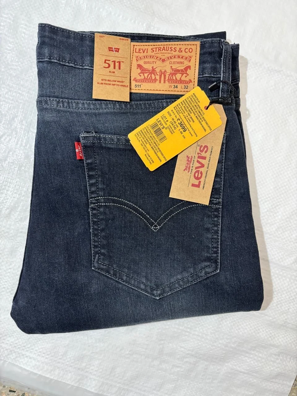 LEVI'S DENIM JEANS 511 WITH BRAND BILL AJ7819GAFH 5