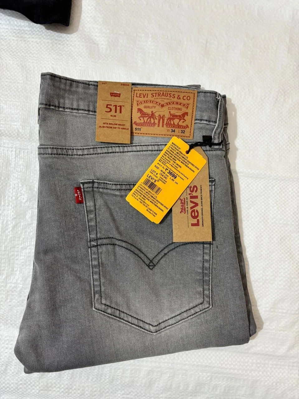 LEVI'S DENIM JEANS 511 WITH BRAND BILL AJ7819GAFH 6