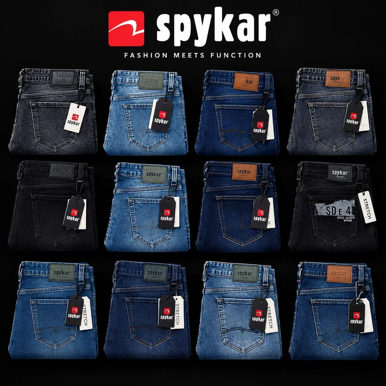 SPYKAR DENIM JEANS FQ62782 WITH BRAND BILL 1
